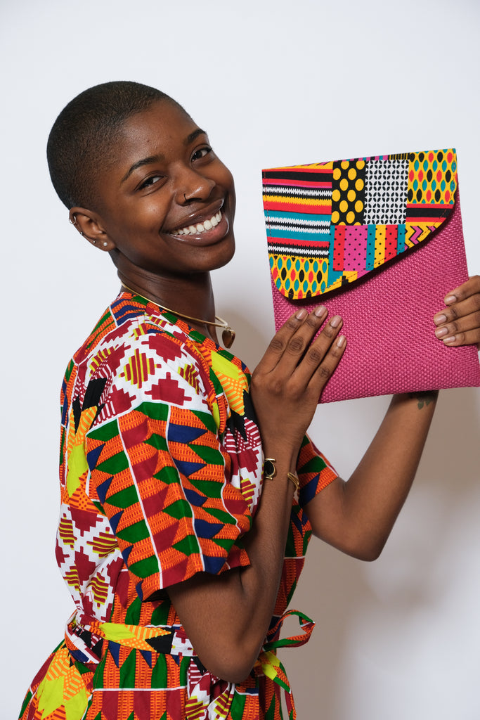 MITINDO Kente Fabric Cross-body Bag 