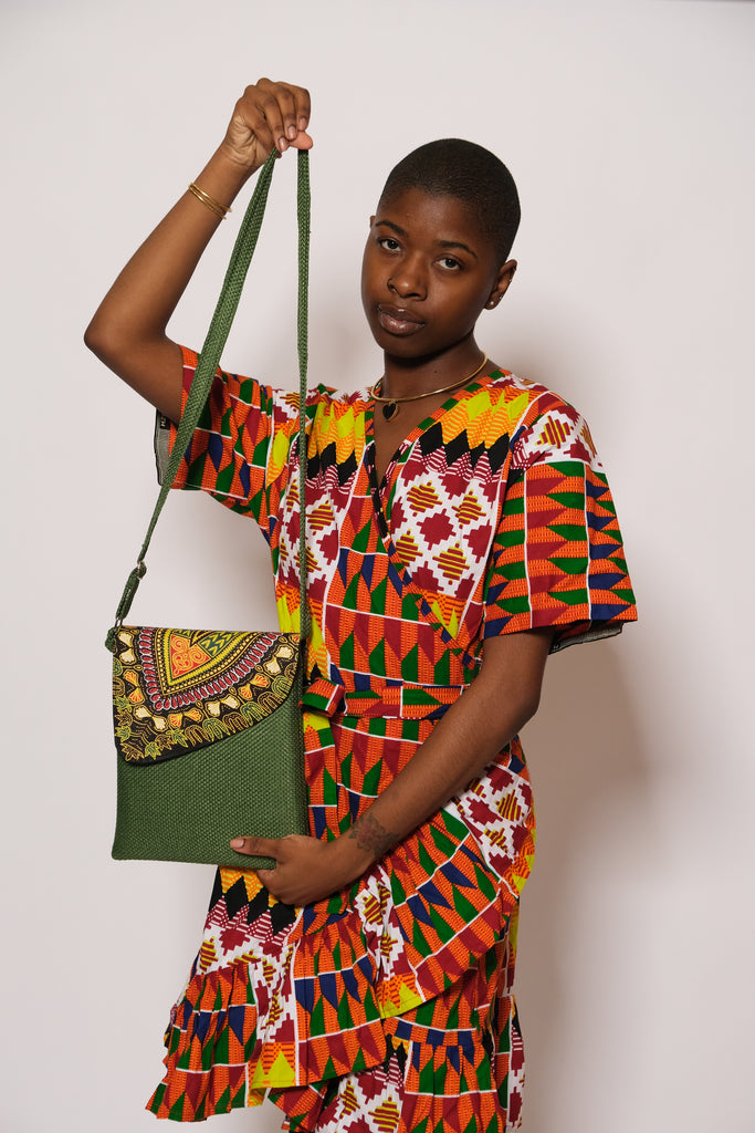 Dashiki African Print Cross-body Bag 