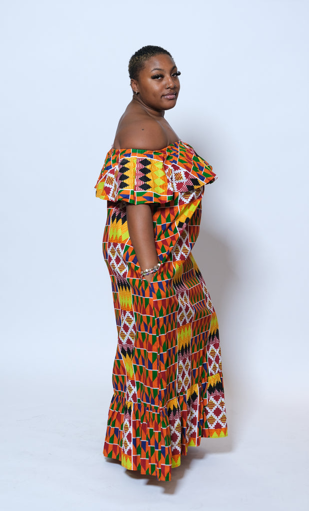 Malkia Kente Long Dress 