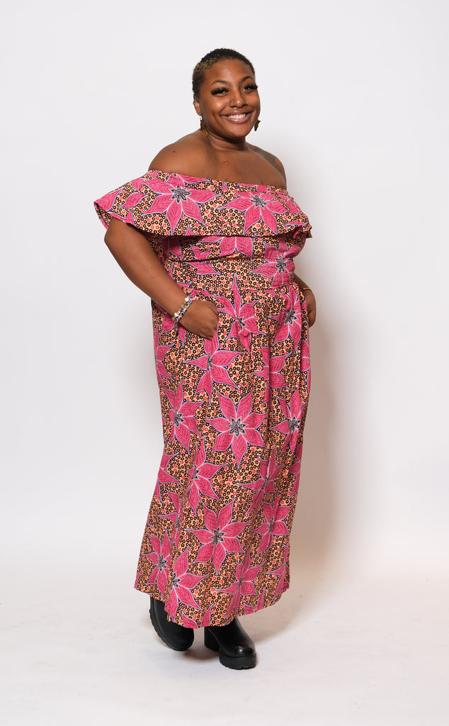 Long Ankara African Print Dress 