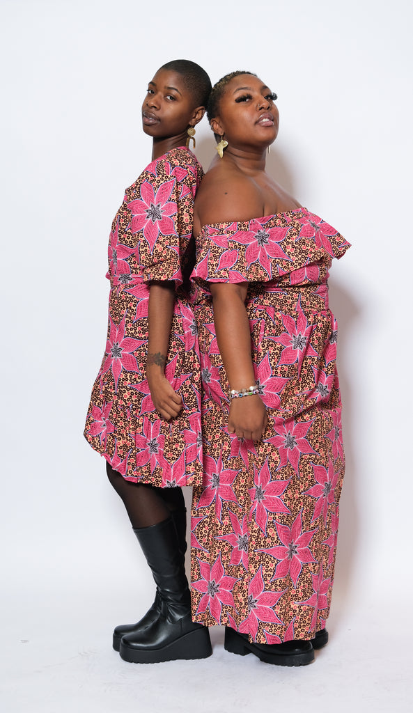 Long Ankara African Print Dress 