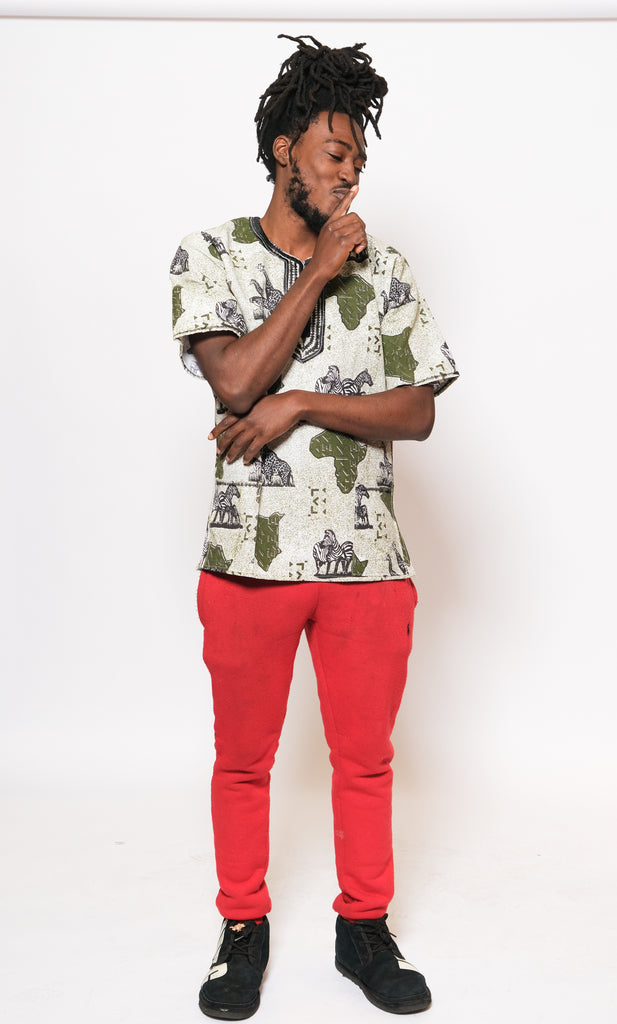 MFALME Men's Safari Shirt 