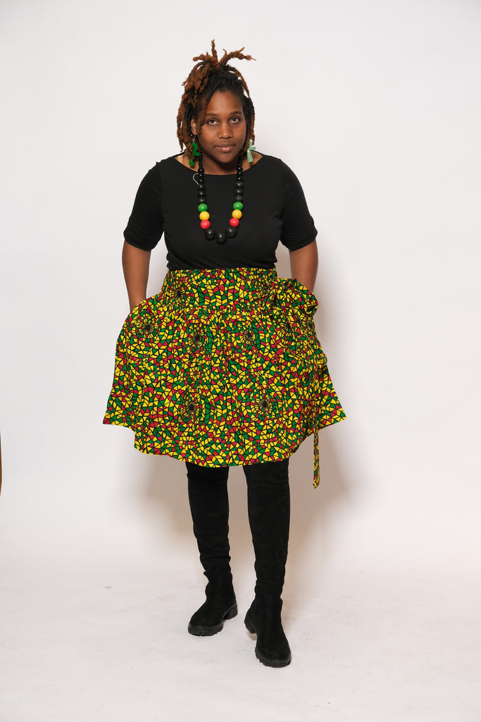 UPENDO Ankara Short Skirt 