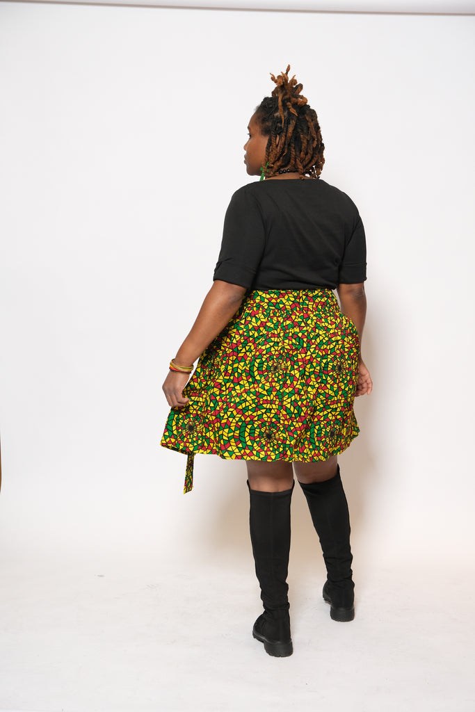 UPENDO Ankara Short Skirt 