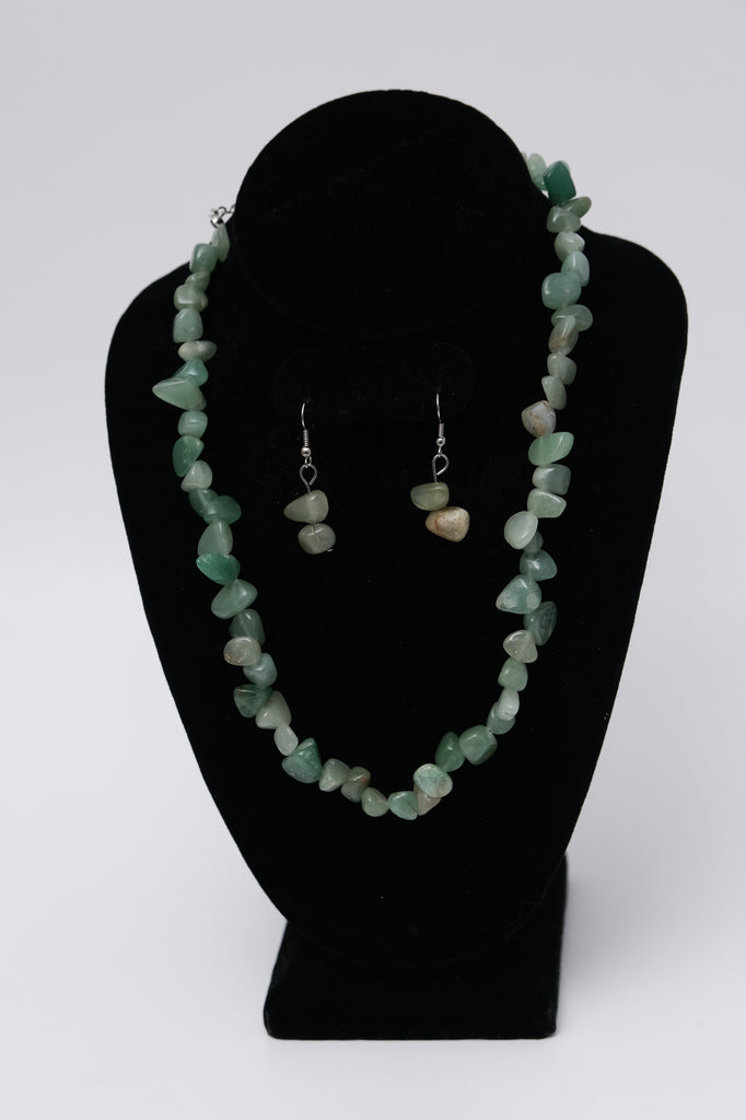 Crystal Earrings and Necklace Set 