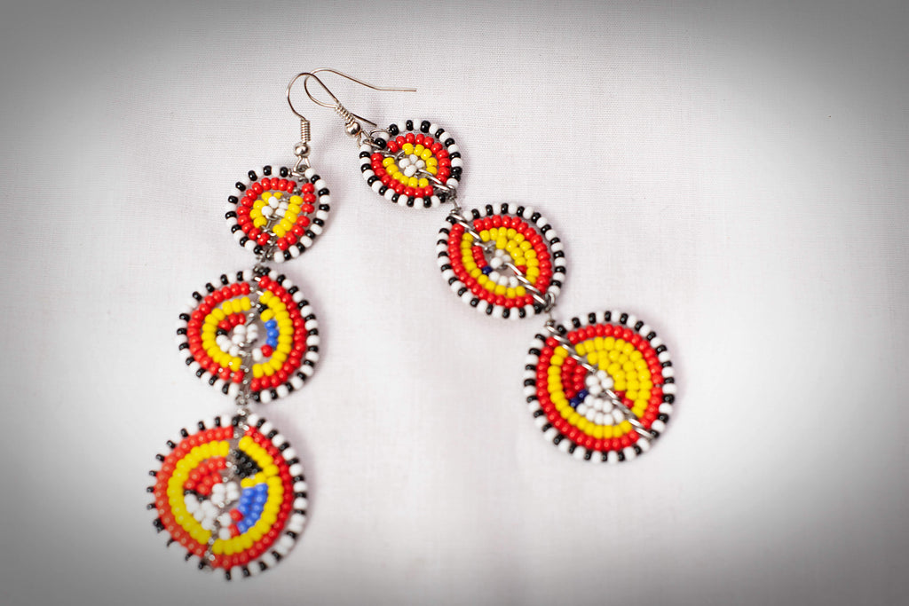 Masai bead earring 