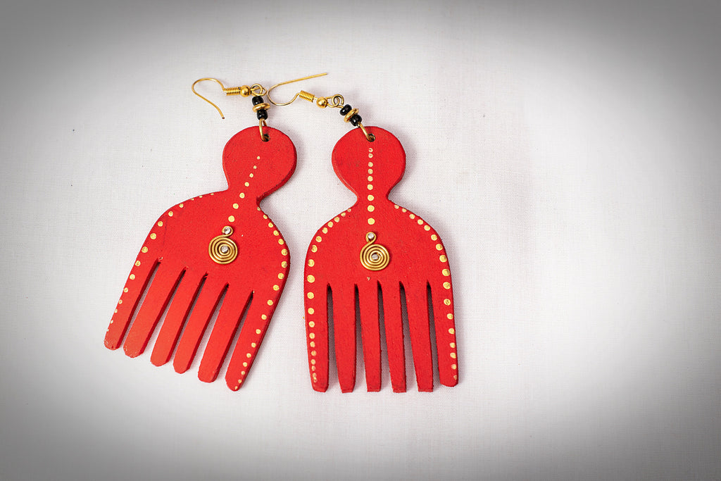 Haircomb Earrings 