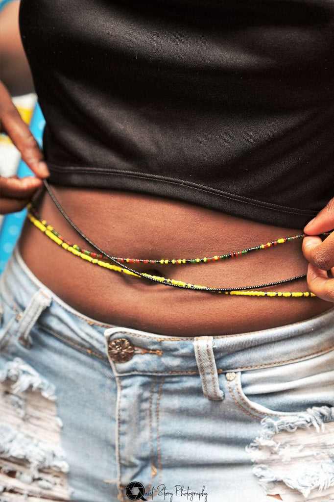 African Waist Beads - Colorful waist bands 